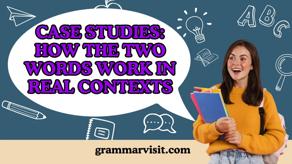 Case Studies: How the Two Words Work in Real Contexts
