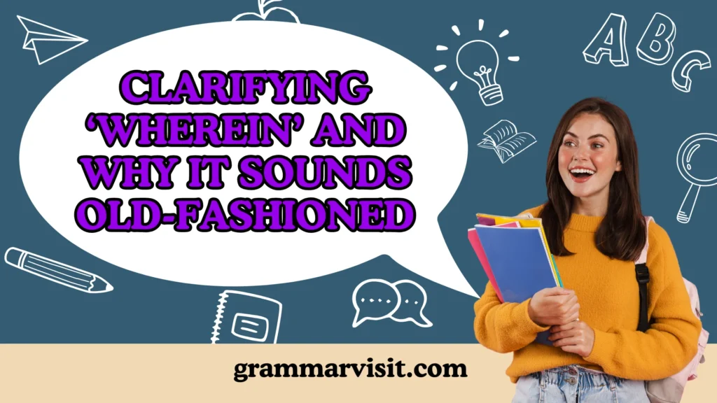 Clarifying ‘Wherein’ and Why It Sounds Old-Fashioned