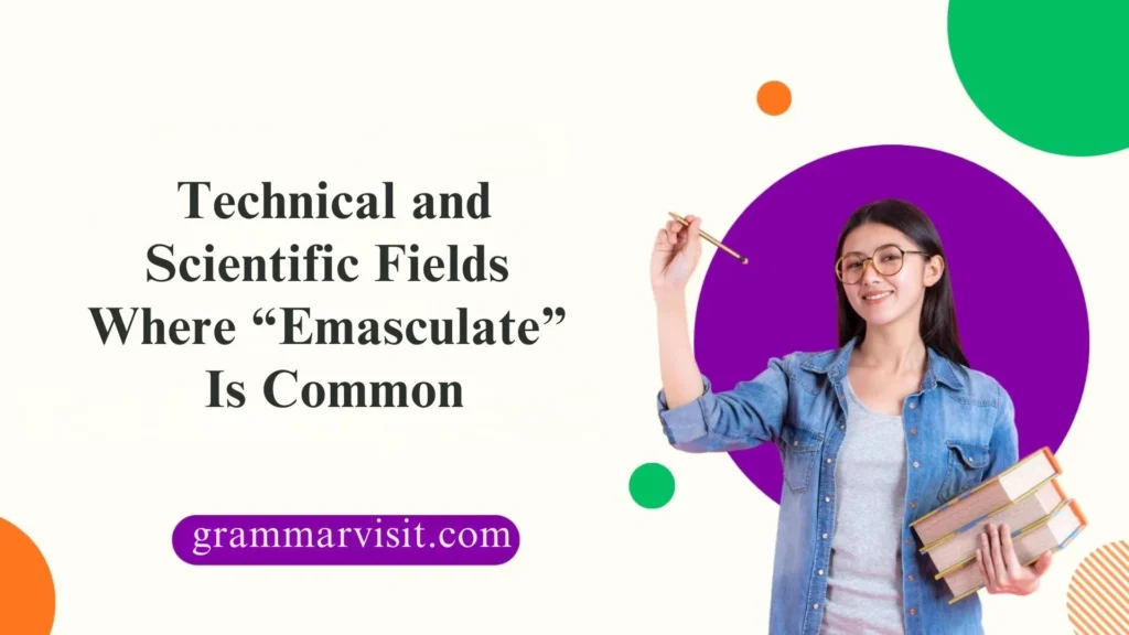 Technical and Scientific Fields Where “Emasculate” Is Common