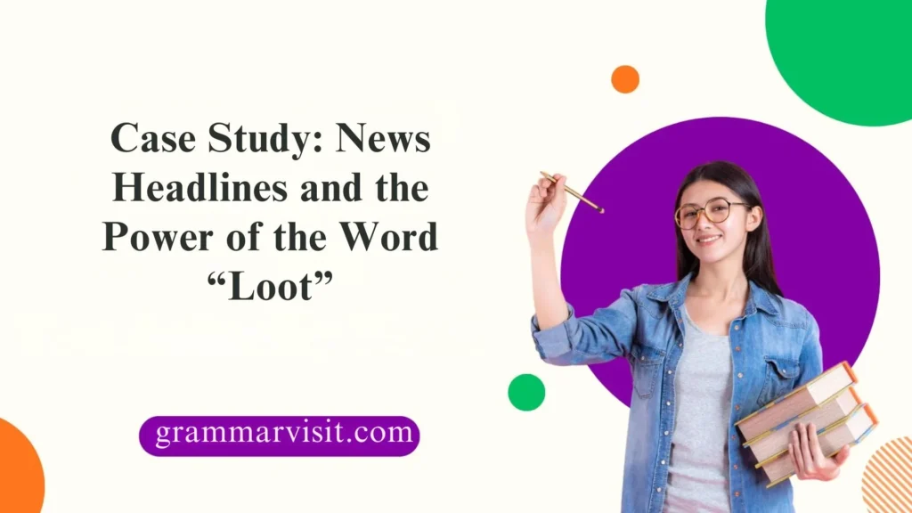 Case Study: News Headlines and the Power of the Word “Loot”