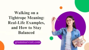 Walking on a Tightrope Meaning
